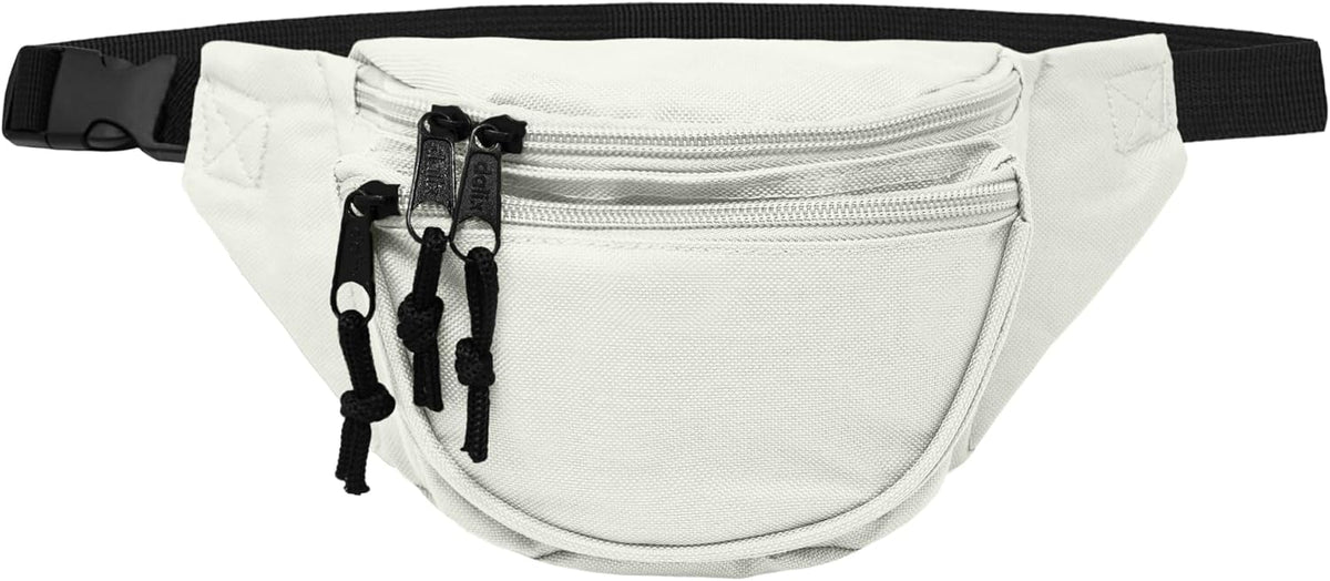 Fanny Pack w/ 3 Pockets Traveling Concealment Pouch Airport Money Bag