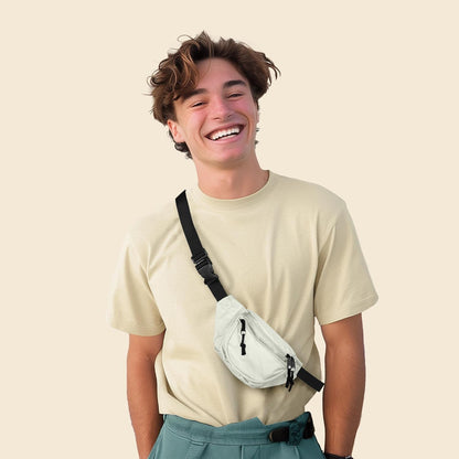 Fanny Pack w/ 3 Pockets Traveling Concealment Pouch Airport Money Bag