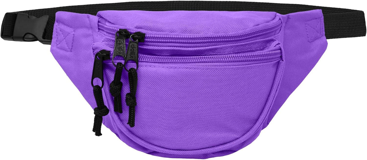 Fanny Pack w/ 3 Pockets Traveling Concealment Pouch Airport Money Bag