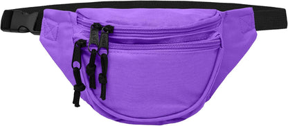 Fanny Pack w/ 3 Pockets Traveling Concealment Pouch Airport Money Bag