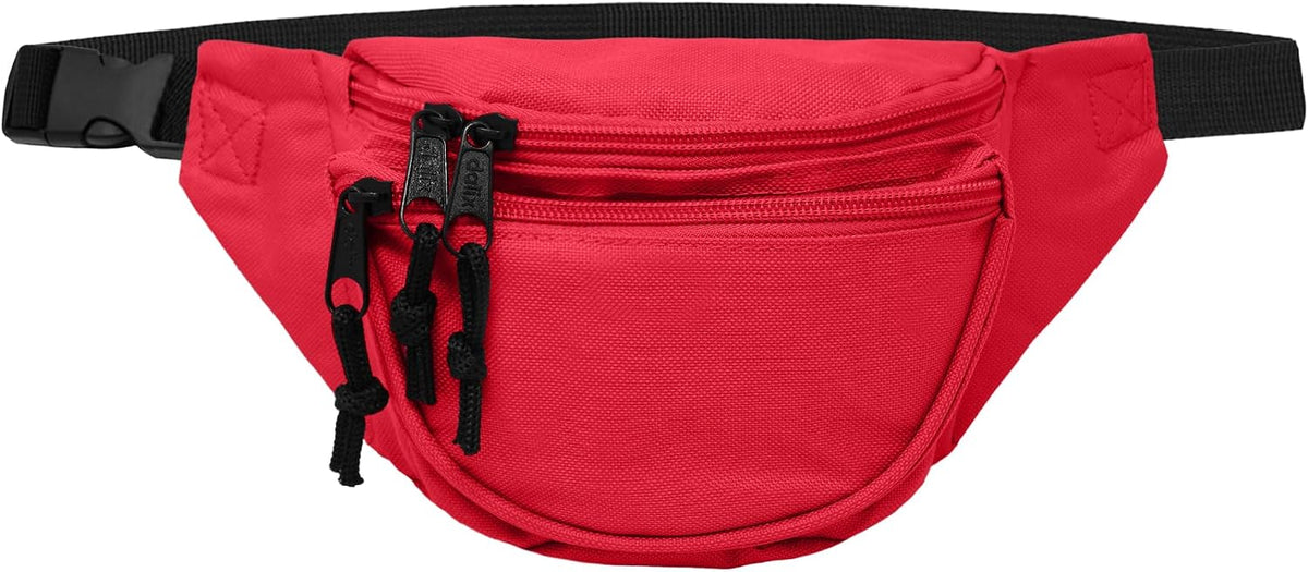 Fanny Pack w/ 3 Pockets Traveling Concealment Pouch Airport Money Bag