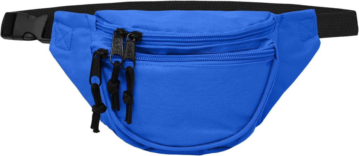Fanny Pack w/ 3 Pockets Traveling Concealment Pouch Airport Money Bag