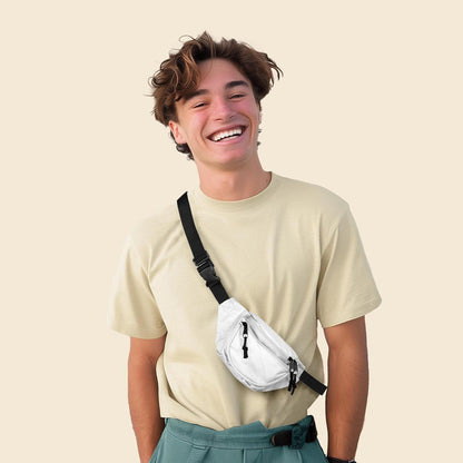 Fanny Pack w/ 3 Pockets Traveling Concealment Pouch Airport Money Bag
