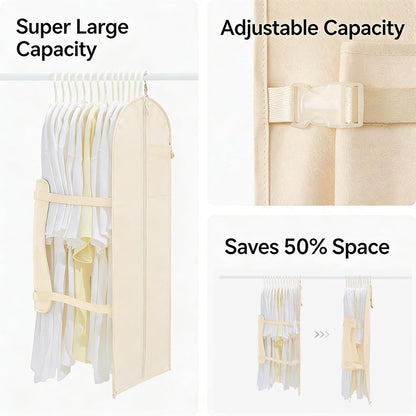 Efficient Seasonal Wardrobes Organizers Compression Storage Cubes Organizers Bags for Large Winter Coat and Jackets Space Saving Luggage Packing Cubes