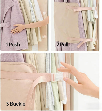 Efficient Seasonal Wardrobes Organizers Compression Storage Cubes Organizers Bags for Large Winter Coat and Jackets Space Saving Luggage Packing Cubes