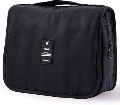 Hanging Toiletry Bag for Women, Travel Size Toiletries bags with Hook, Travel Makeup Bag for Cosmetic Storage Organizer Beige