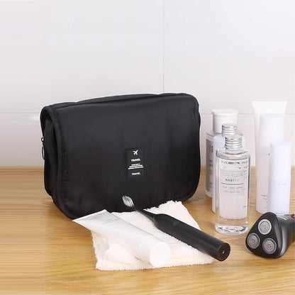 Hanging Toiletry Bag for Women, Travel Size Toiletries bags with Hook, Travel Makeup Bag for Cosmetic Storage Organizer Beige