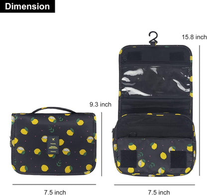 Hanging Toiletry Bag for Women, Travel Size Toiletries bags with Hook, Travel Makeup Bag for Cosmetic Storage Organizer Beige