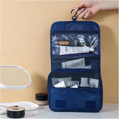 Hanging Toiletry Bag for Women, Travel Size Toiletries bags with Hook, Travel Makeup Bag for Cosmetic Storage Organizer Beige