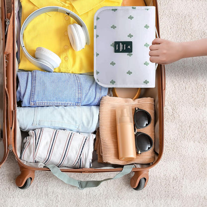 Hanging Toiletry Bag for Women, Travel Size Toiletries bags with Hook, Travel Makeup Bag for Cosmetic Storage Organizer Beige