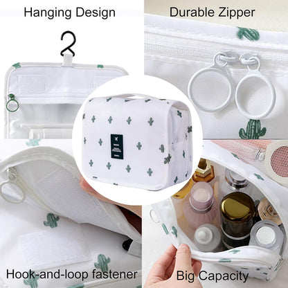 Hanging Toiletry Bag for Women, Travel Size Toiletries bags with Hook, Travel Makeup Bag for Cosmetic Storage Organizer Beige