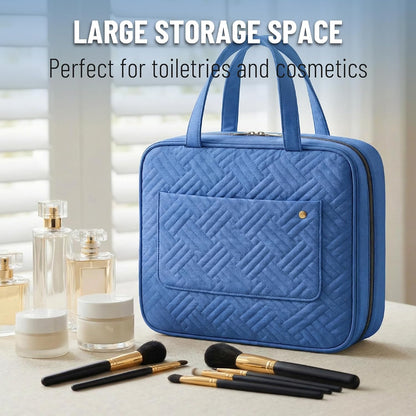 Travel Toiletry Bag Organizers, Teal | Makeup Travel Bag for Toiletries with Hanging Hook, Water-Resistant