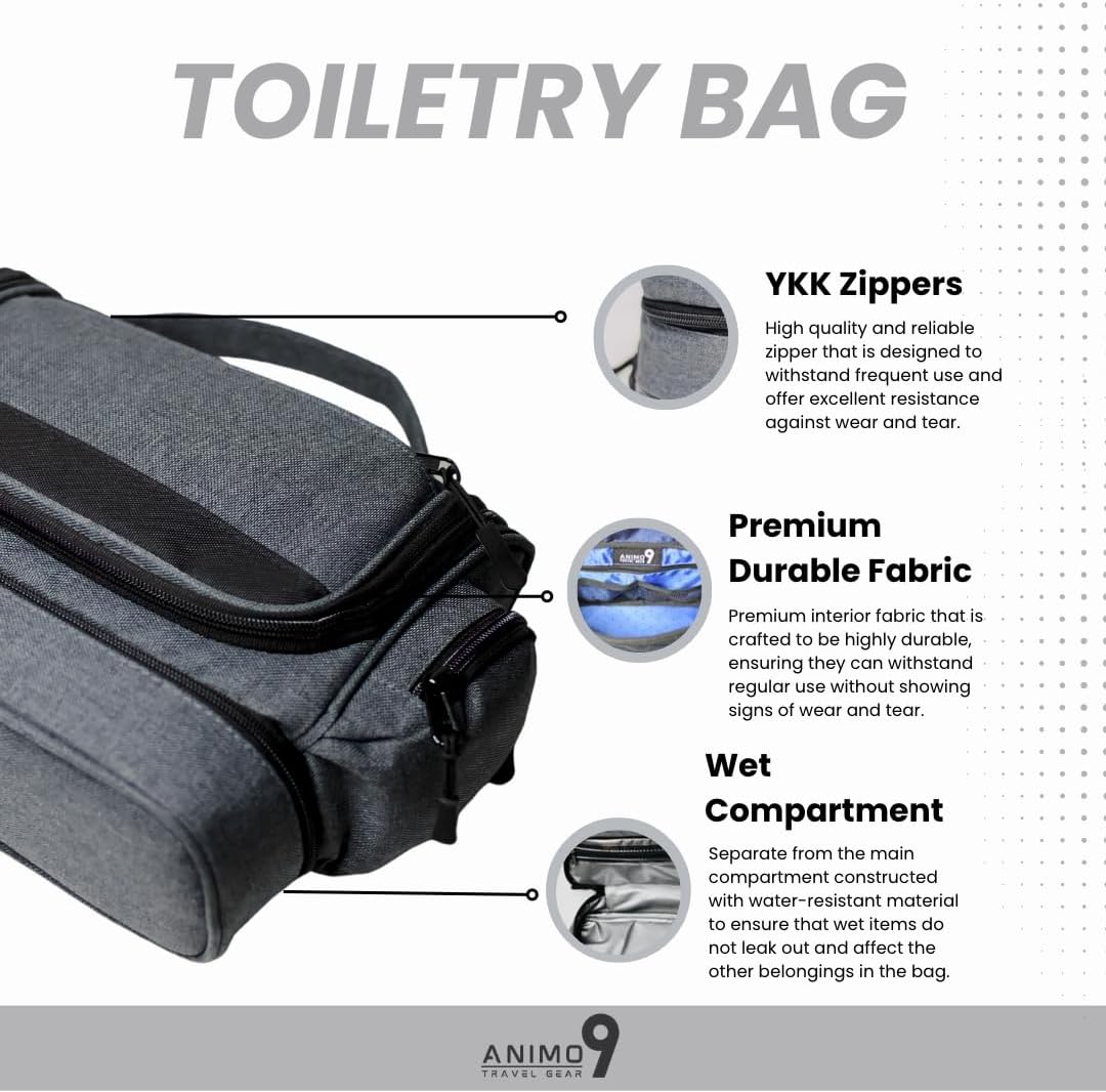 Hanging Toiletry Bag for Men – Rugged & Stylish Dopp Kit for the Modern Man