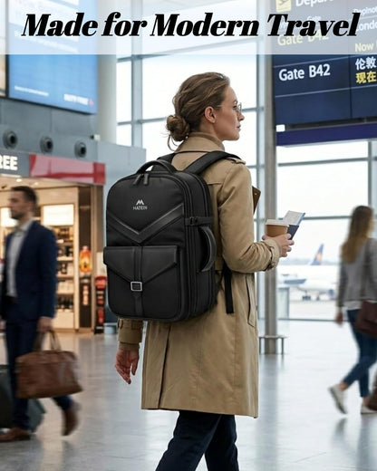 CLASSIC Personal Item Backpack with Detachable Tech Organizer | TSA Approved 18x14x8 Underseat Travel Backpack for Frontier, Water Resistant Business Carry on Bag, Airlines, Fits 17" Laptop