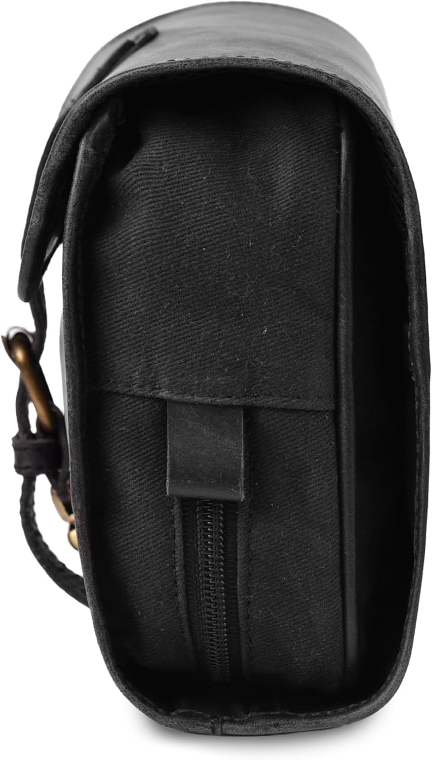 Hanging Genuine Leather Toiletry Bag for Men & Women with Waterproof Lining – Handcrafted Vintage Travel Dopp Kit, Shaving Organizer & Shower Bathroom Essentials Case - Brown
