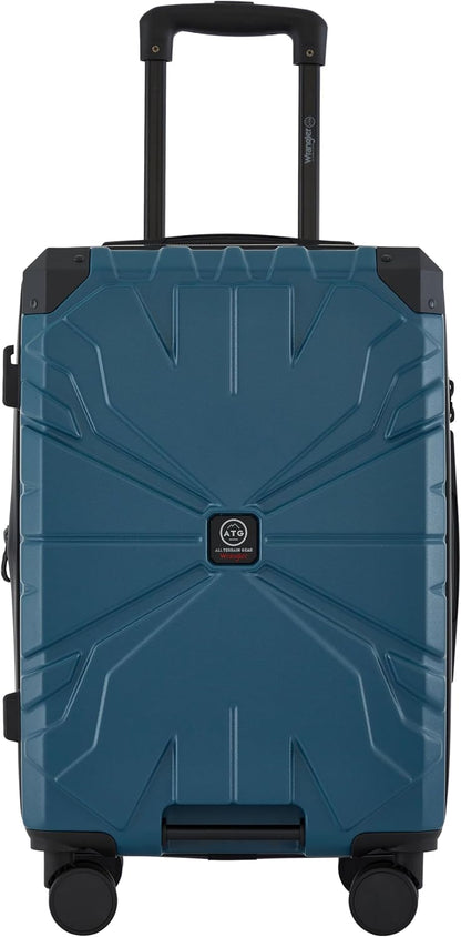 ATG Alpine 22" Expandable Rolling Hardside Carry-On Luggage, Jet Black