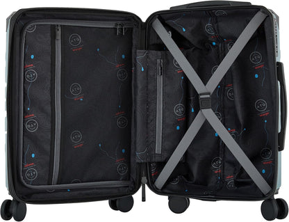 ATG Alpine 22" Expandable Rolling Hardside Carry-On Luggage, Jet Black