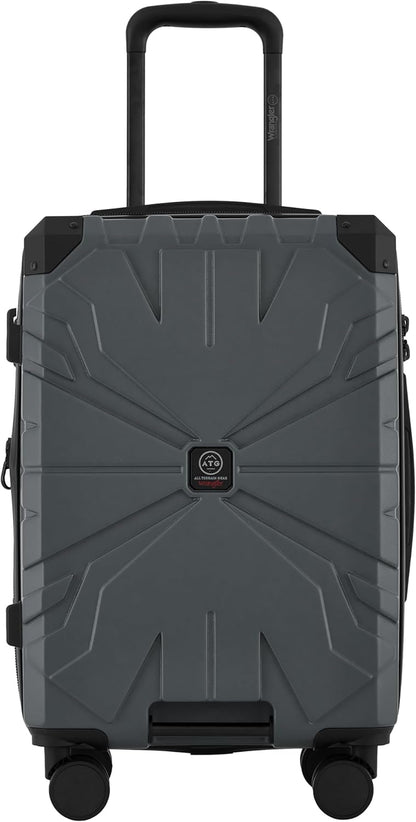 ATG Alpine 22" Expandable Rolling Hardside Carry-On Luggage, Jet Black