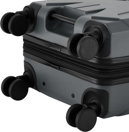 ATG Alpine 22" Expandable Rolling Hardside Carry-On Luggage, Jet Black