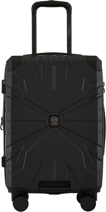 ATG Alpine 22" Expandable Rolling Hardside Carry-On Luggage, Jet Black