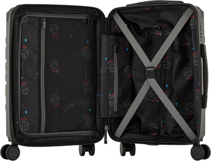 ATG Alpine 22" Expandable Rolling Hardside Carry-On Luggage, Jet Black