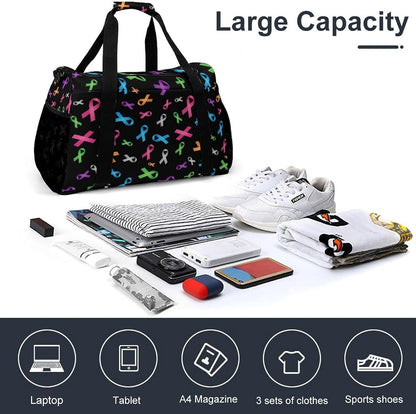 Travel and Gym Bag Duffel Easy Access Design Sports Weekender Overnight Carry On
