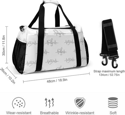 Travel and Gym Bag Duffel Easy Access Design Sports Weekender Overnight Carry On
