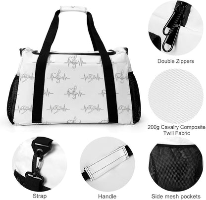 Travel and Gym Bag Duffel Easy Access Design Sports Weekender Overnight Carry On