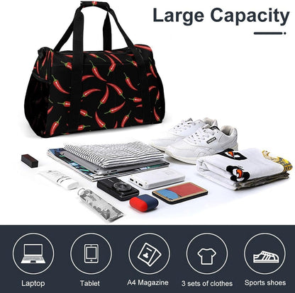 Travel and Gym Bag Duffel Easy Access Design Sports Weekender Overnight Carry On