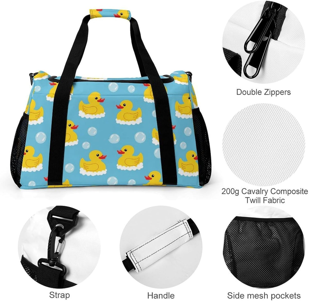 Travel and Gym Bag Duffel Easy Access Design Sports Weekender Overnight Carry On
