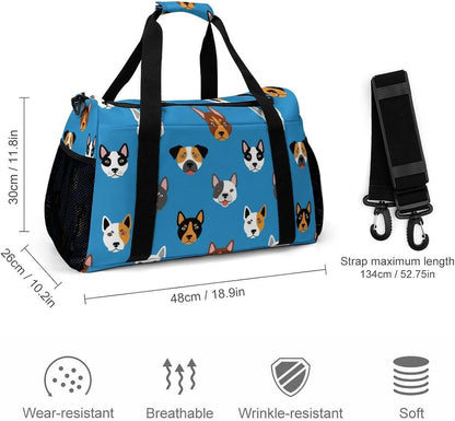 Travel and Gym Bag Duffel Easy Access Design Sports Weekender Overnight Carry On