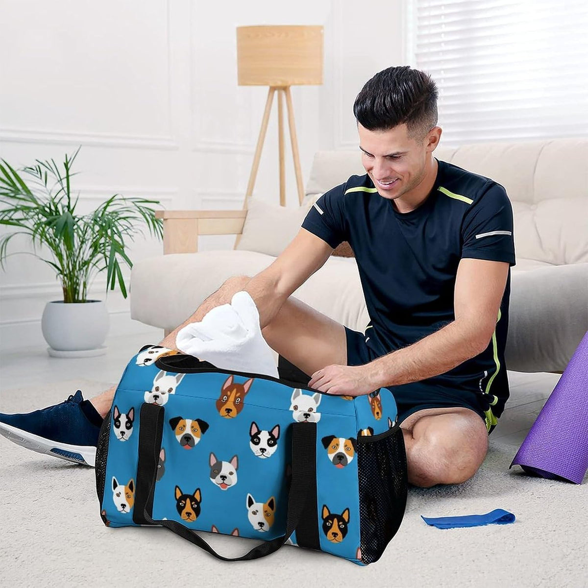 Travel and Gym Bag Duffel Easy Access Design Sports Weekender Overnight Carry On